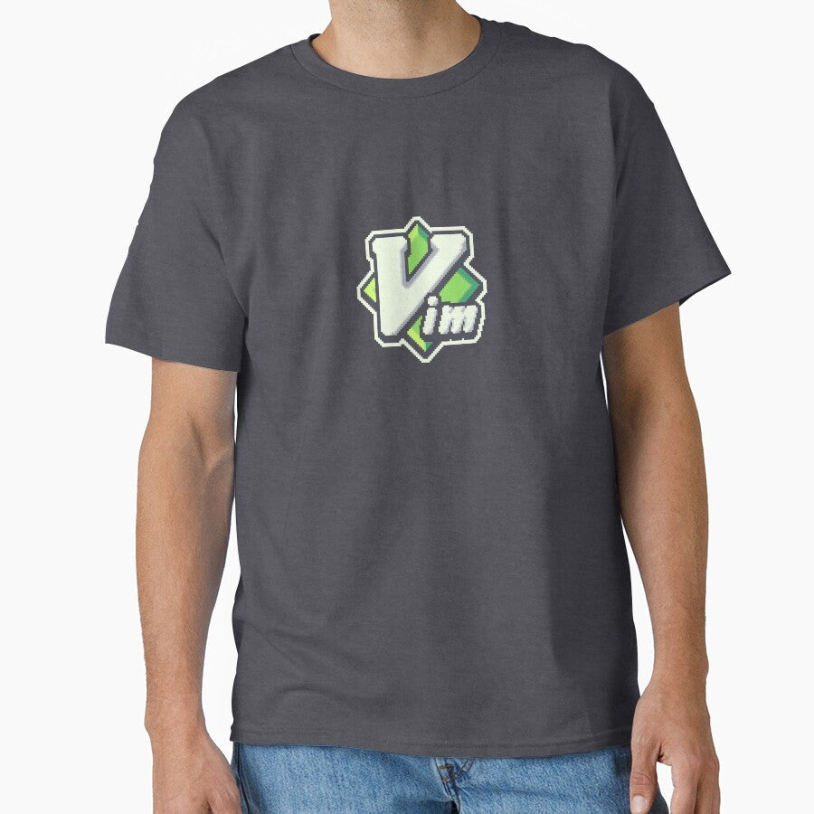 Vim Pixel Art by astrellon Unisex T-shirt, Sweatshirt, Hoodie, Long Sleeve Tee - T-Shirt, Sweatshirt, Hoodie