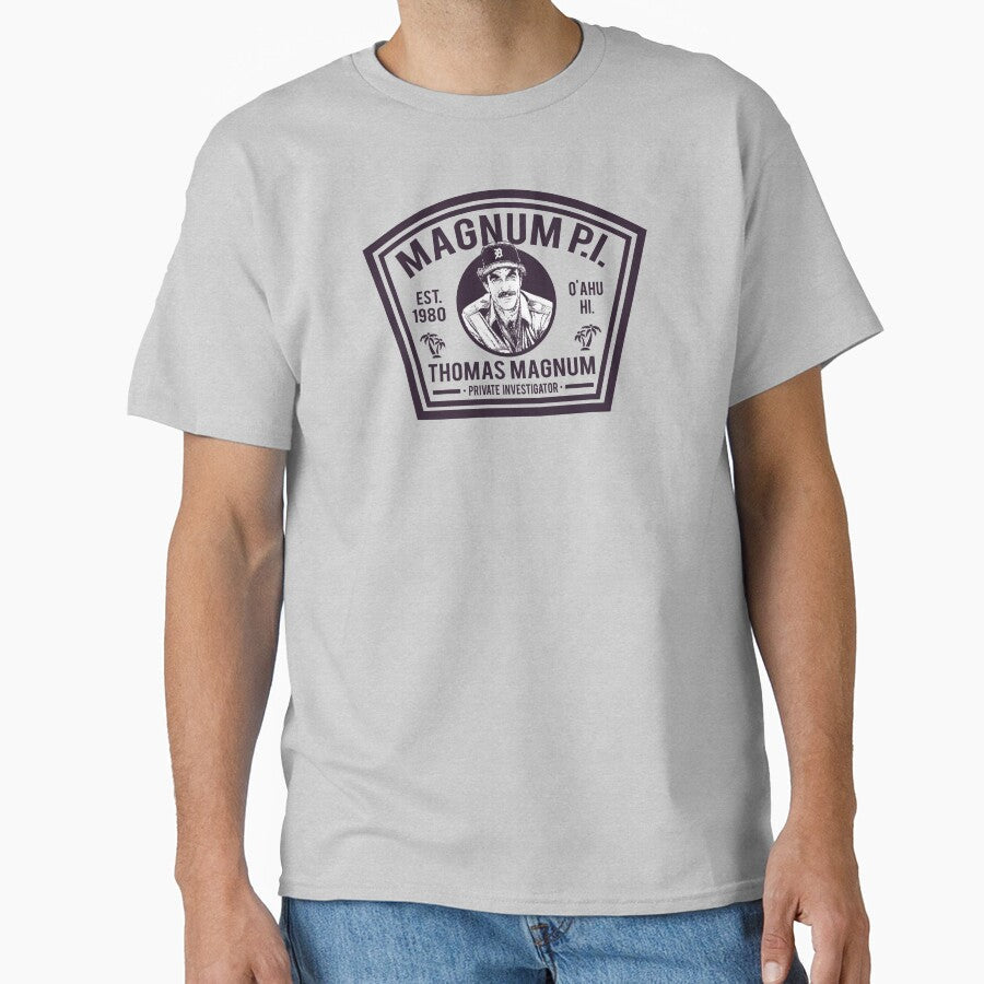 Magnum PI Shield by Alema Art Unisex T-shirt, Sweatshirt, Hoodie, Long Sleeve Tee - T-Shirt, Sweatshirt, Hoodie