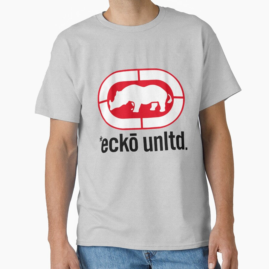 Red Rhino - Ecko unltd. - Original Nostalgic Streetwear by snowflakedesign Unisex T-shirt, Sweatshirt, Hoodie, Long Sleeve Tee - T-Shirt, Sweatshirt, Hoodie