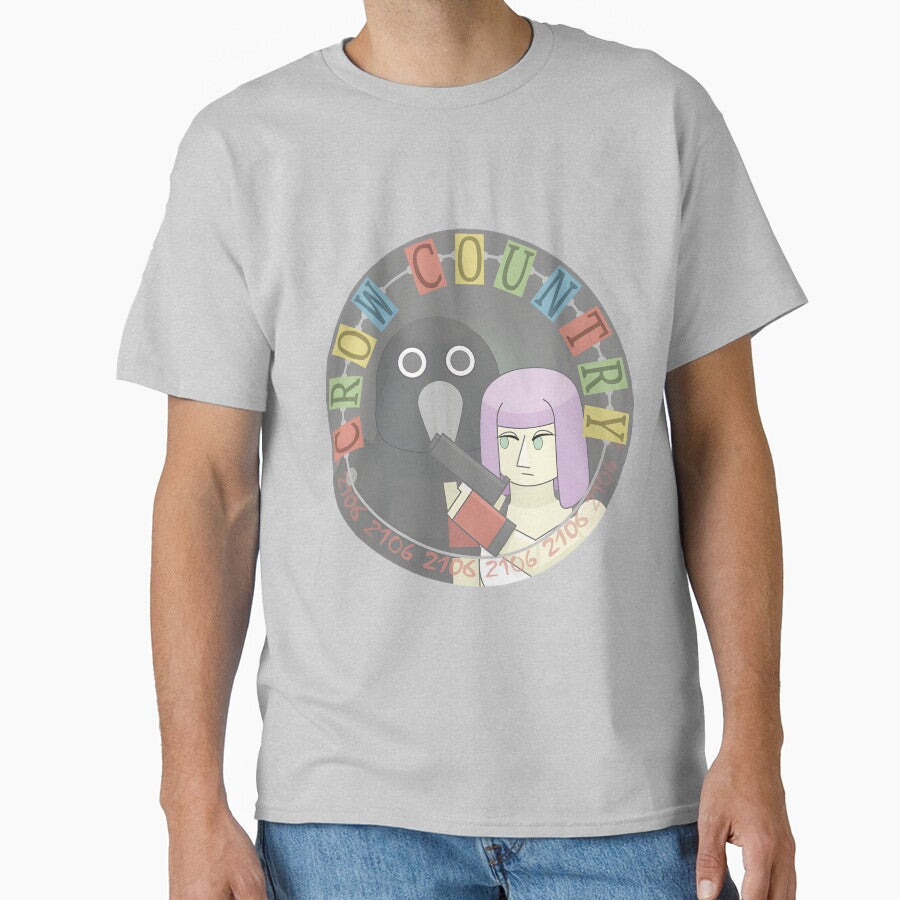 Crow Country Inspired - Survival Horror Fan Art Design by MarquisFeil Unisex T-shirt, Sweatshirt, Hoodie, Long Sleeve Tee - T-Shirt, Sweatshirt, Hoodie
