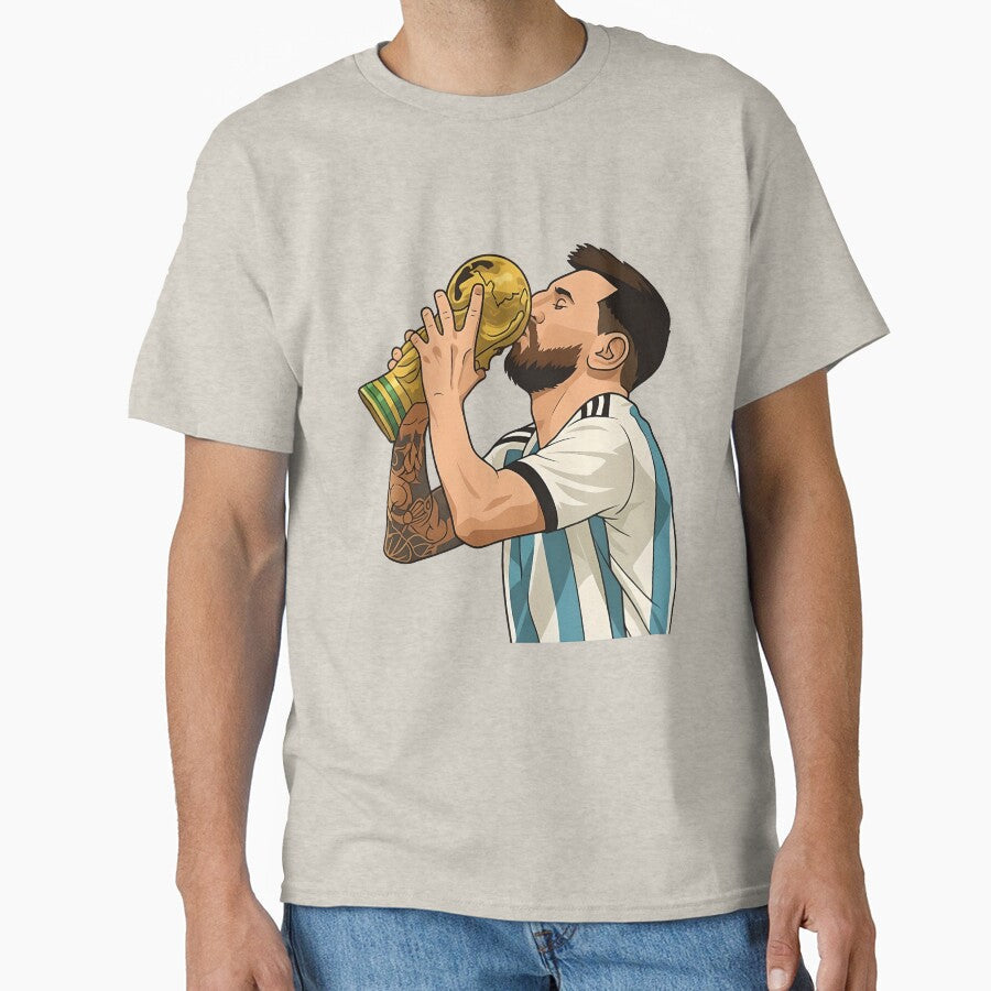 Messi Cup by CharmStudio Unisex T-shirt, Sweatshirt, Hoodie, Long Sleeve Tee - T-Shirt, Sweatshirt, Hoodie