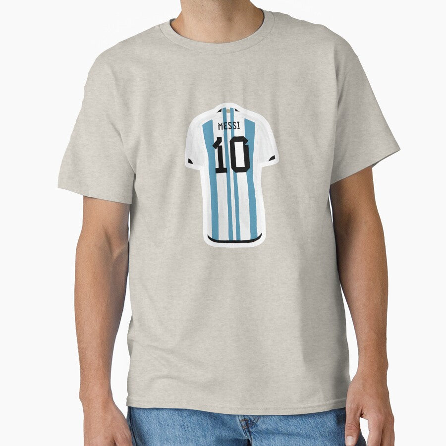 Messi Jersey by CharmStudio Unisex T-shirt, Sweatshirt, Hoodie, Long Sleeve Tee - T-Shirt, Sweatshirt, Hoodie