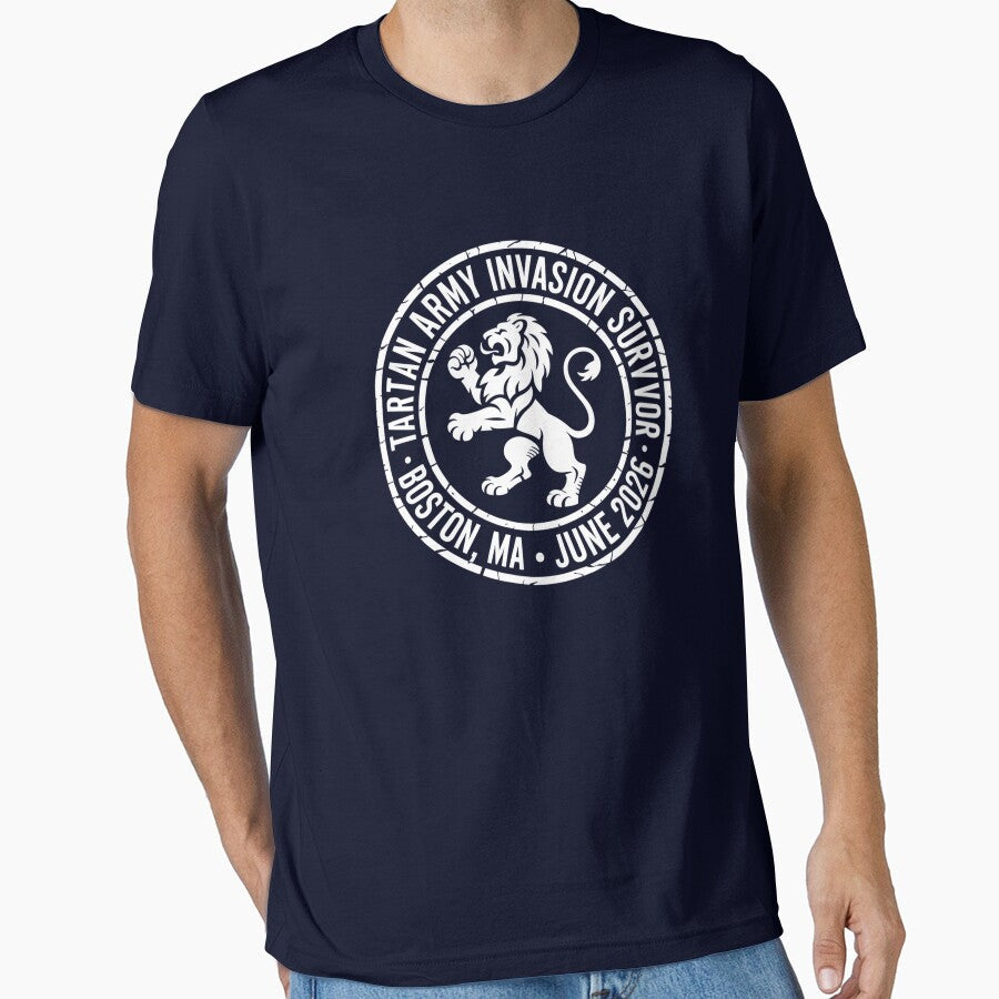 Boston 2026 Scottish Tartan Army Invasion by REAL IRISH GIFTS Unisex T-shirt, Sweatshirt, Hoodie, Long Sleeve Tee - T-Shirt, Sweatshirt, Hoodie