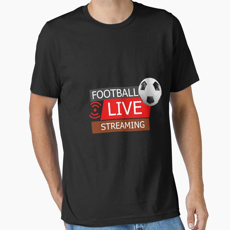 Football Live Streaming by SaadEtta Unisex T-shirt, Sweatshirt, Hoodie, Long Sleeve Tee - T-Shirt, Sweatshirt, Hoodie