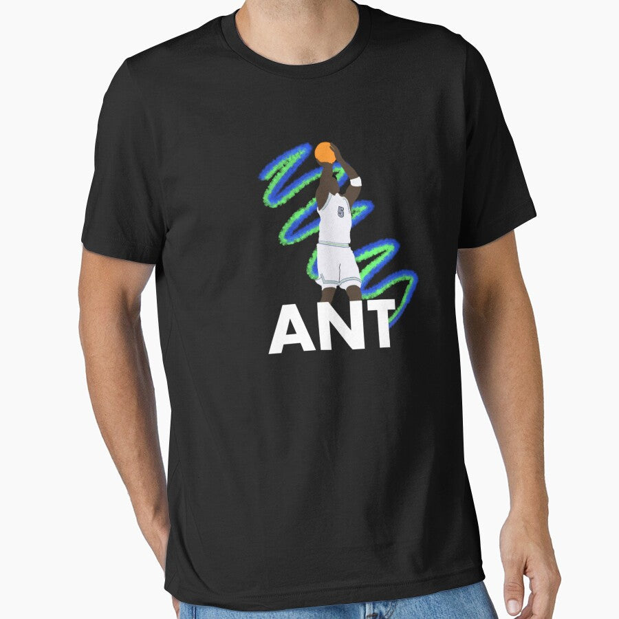 Anthony Edwards Jump Shot by RyVision Unisex T-shirt, Sweatshirt, Hoodie, Long Sleeve Tee - T-Shirt, Sweatshirt, Hoodie