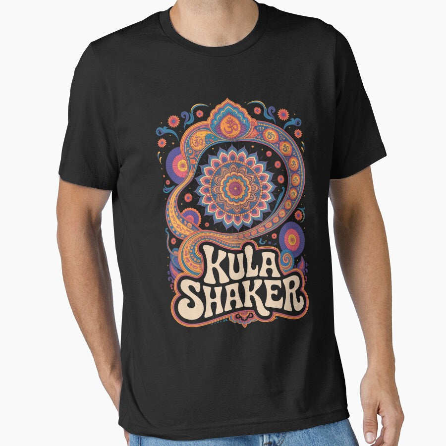 Kula Shaker Design Series  Psychedelic Rock & Spiritual Art Collection by Nordic Echo Unisex T-shirt, Sweatshirt, Hoodie, Long Sleeve Tee - T-Shirt, Sweatshirt, Hoodie