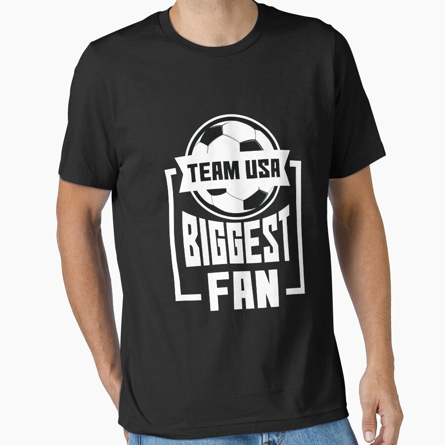 USA Biggest Fan United States National Soccer Team Shirt by allsortsmarket Unisex T-shirt, Sweatshirt, Hoodie, Long Sleeve Tee - T-Shirt, Sweatshirt, Hoodie