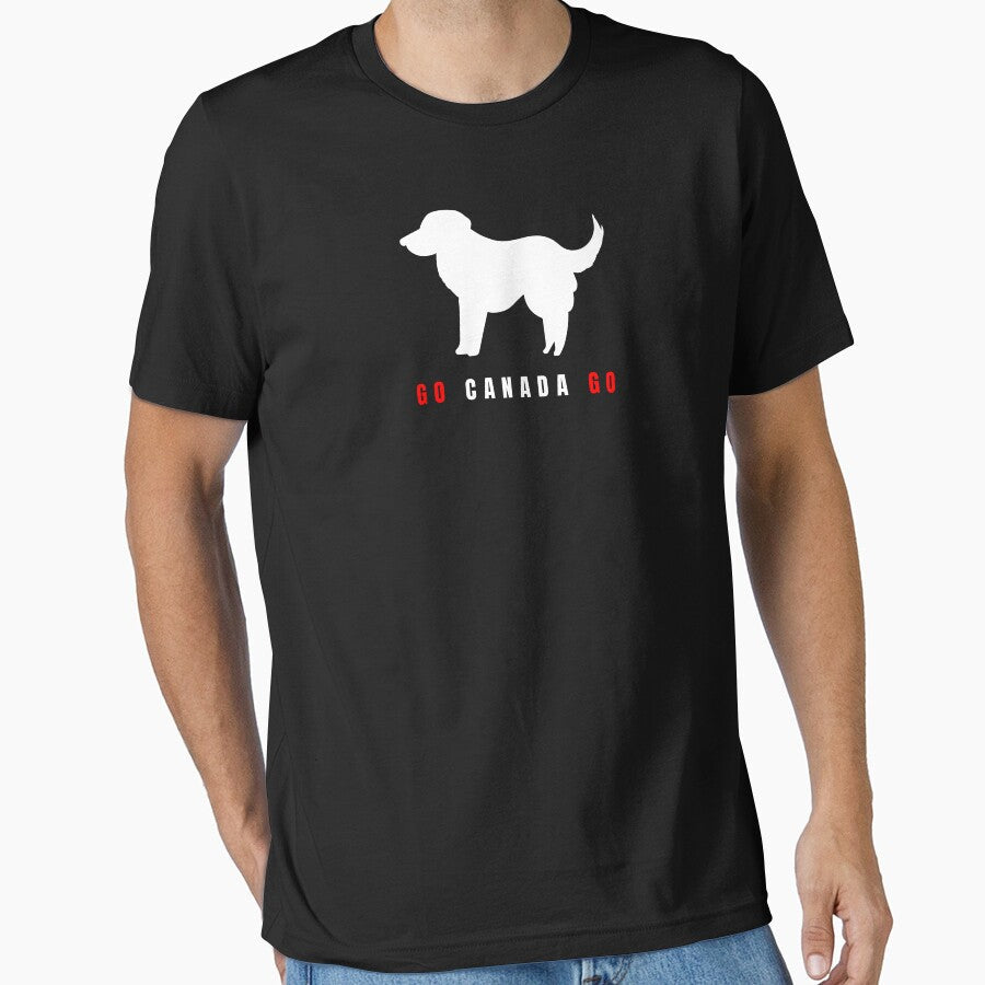 Minimalist Golden Retriever Soccer Line Art Dog (For Dark Apparel) by TailPrints Unisex T-shirt, Sweatshirt, Hoodie, Long Sleeve Tee - T-Shirt, Sweatshirt, Hoodie