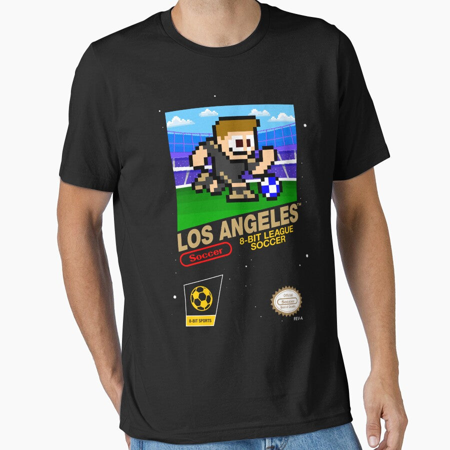Los Angeles Football Club (8-bit Videogame Cart) by The Armorsmith Unisex T-shirt, Sweatshirt, Hoodie, Long Sleeve Tee - T-Shirt, Sweatshirt, Hoodie