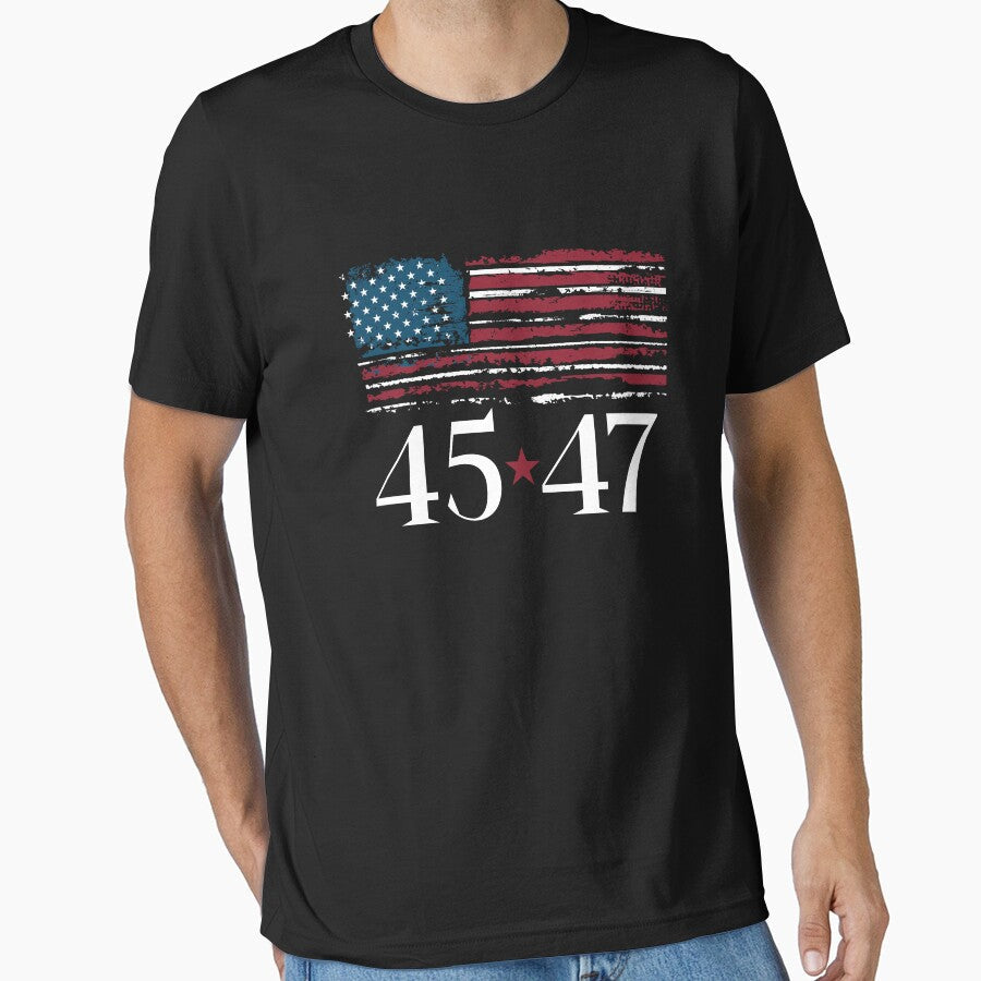 Trump 45th & 47th President by dfunky Unisex T-shirt, Sweatshirt, Hoodie, Long Sleeve Tee - T-Shirt, Sweatshirt, Hoodie