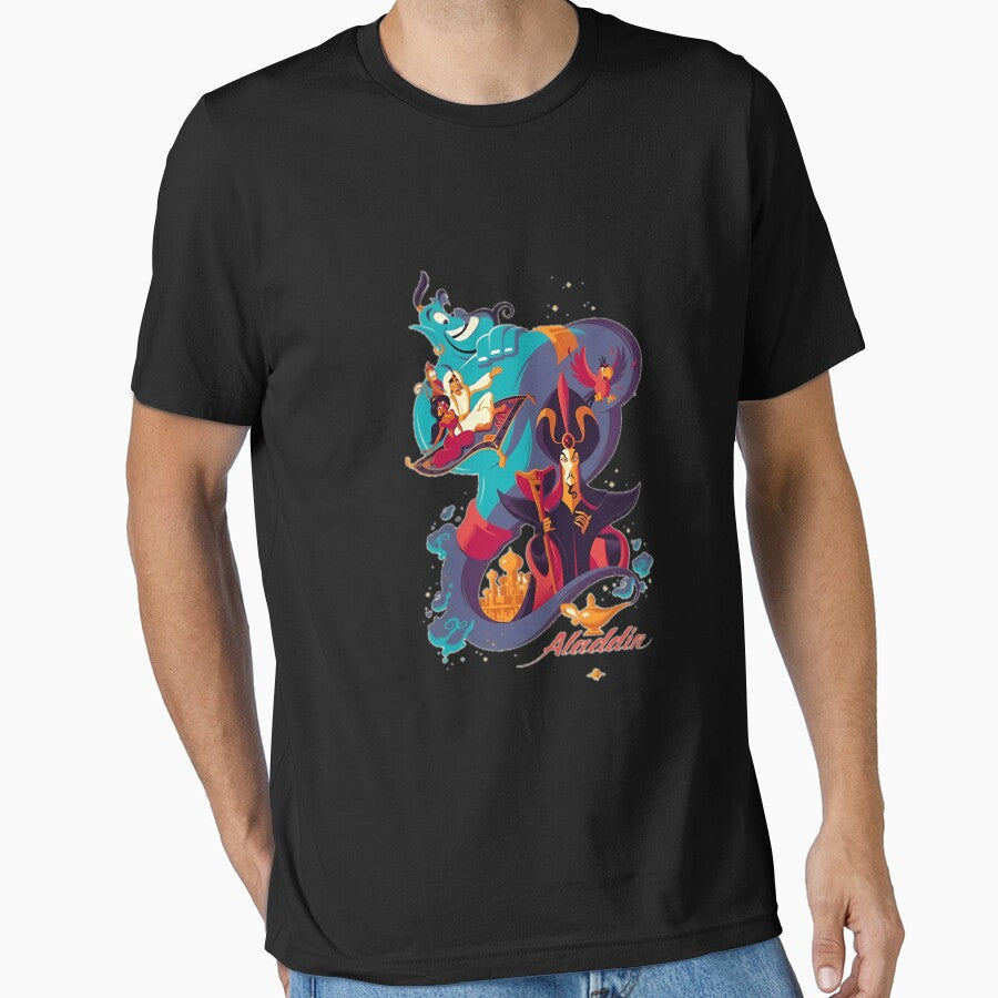 Aladdin Cartoon Merch by JamesRoss8 Unisex T-shirt, Sweatshirt, Hoodie, Long Sleeve Tee - T-Shirt, Sweatshirt, Hoodie
