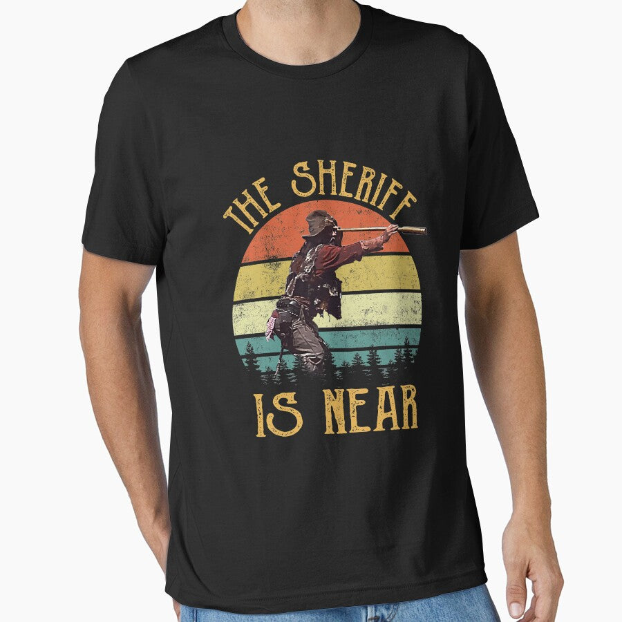 Blazing Saddles The Sheriff is Near Vintage by HeinrichSund Unisex T-shirt, Sweatshirt, Hoodie, Long Sleeve Tee - T-Shirt, Sweatshirt, Hoodie