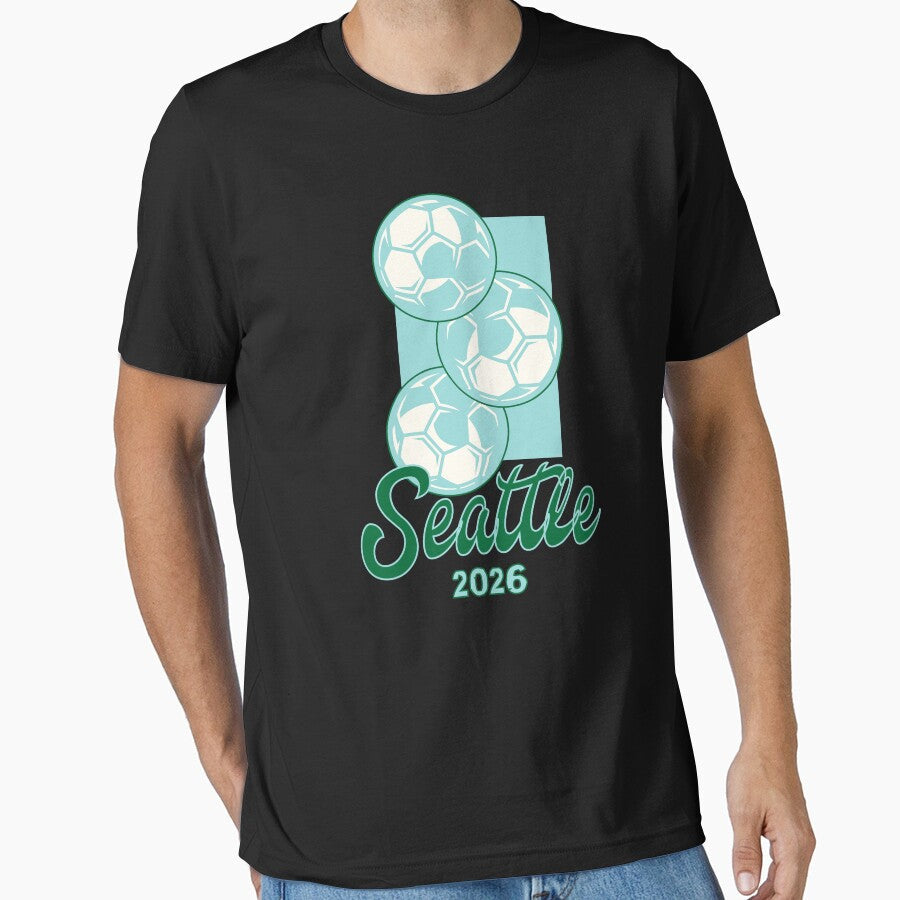 Seattle Soccer 2026 Host City - Emerald City Fan Gear by gomofo1974 Unisex T-shirt, Sweatshirt, Hoodie, Long Sleeve Tee - T-Shirt, Sweatshirt, Hoodie