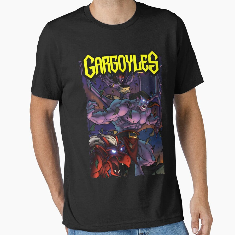 Stone Vintage Creatures Guardian Fantasy At Night by Art-Shop-cabre Unisex T-shirt, Sweatshirt, Hoodie, Long Sleeve Tee - T-Shirt, Sweatshirt, Hoodie