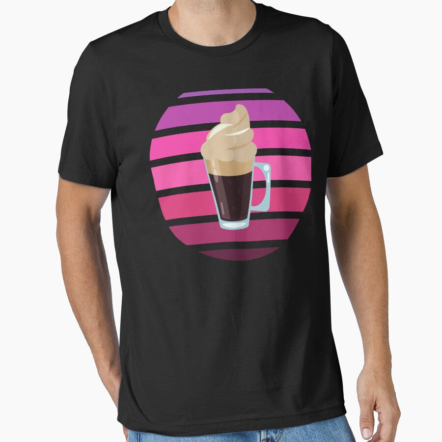 Coffee Vintage Retro Sunset by crazycoffeefan Unisex T-shirt, Sweatshirt, Hoodie, Long Sleeve Tee - T-Shirt, Sweatshirt, Hoodie