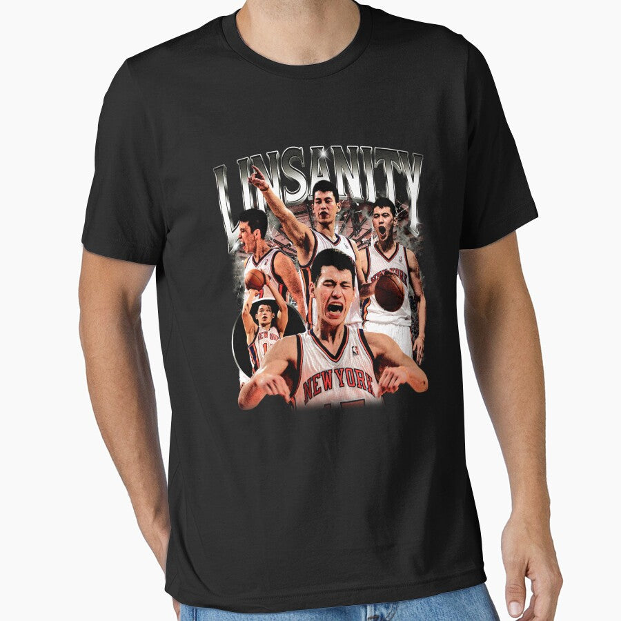 Linsanity - 90's bootleg graphic by Primotees Unisex T-shirt, Sweatshirt, Hoodie, Long Sleeve Tee - T-Shirt, Sweatshirt, Hoodie