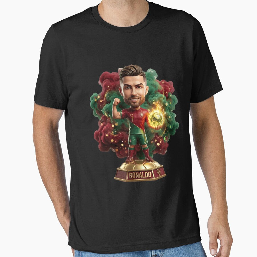 Ronaldo Portugal 2026 - Legend Soccer Chibi 3D by MyStore2025 Unisex T-shirt, Sweatshirt, Hoodie, Long Sleeve Tee - T-Shirt, Sweatshirt, Hoodie