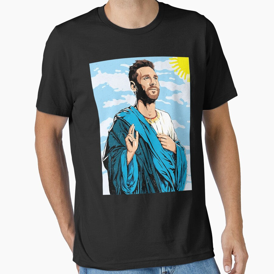 messi god by RicharParker Unisex T-shirt, Sweatshirt, Hoodie, Long Sleeve Tee - T-Shirt, Sweatshirt, Hoodie