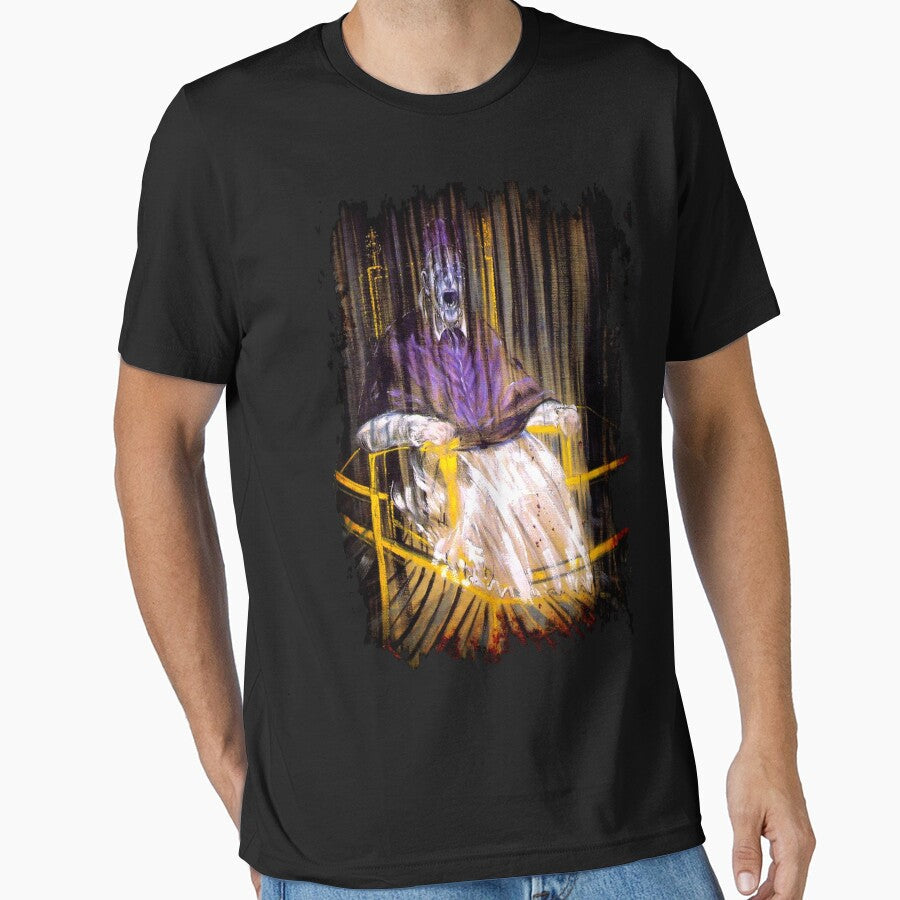 Francis Bacon Screaming Pope painting art lover gift t shirt by Johannesart Unisex T-shirt, Sweatshirt, Hoodie, Long Sleeve Tee - T-Shirt, Sweatshirt, Hoodie