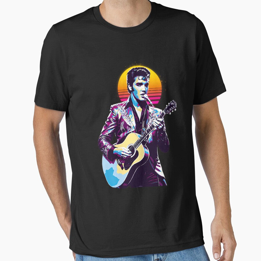 Elvis Presley 80S Retro by HeiderSchaller Unisex T-shirt, Sweatshirt, Hoodie, Long Sleeve Tee - T-Shirt, Sweatshirt, Hoodie