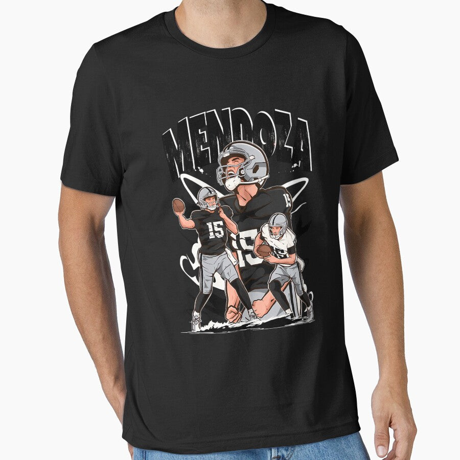 Fernando Mendoza Las Vegas Cartoon by Abhisek242000 Unisex T-shirt, Sweatshirt, Hoodie, Long Sleeve Tee - T-Shirt, Sweatshirt, Hoodie