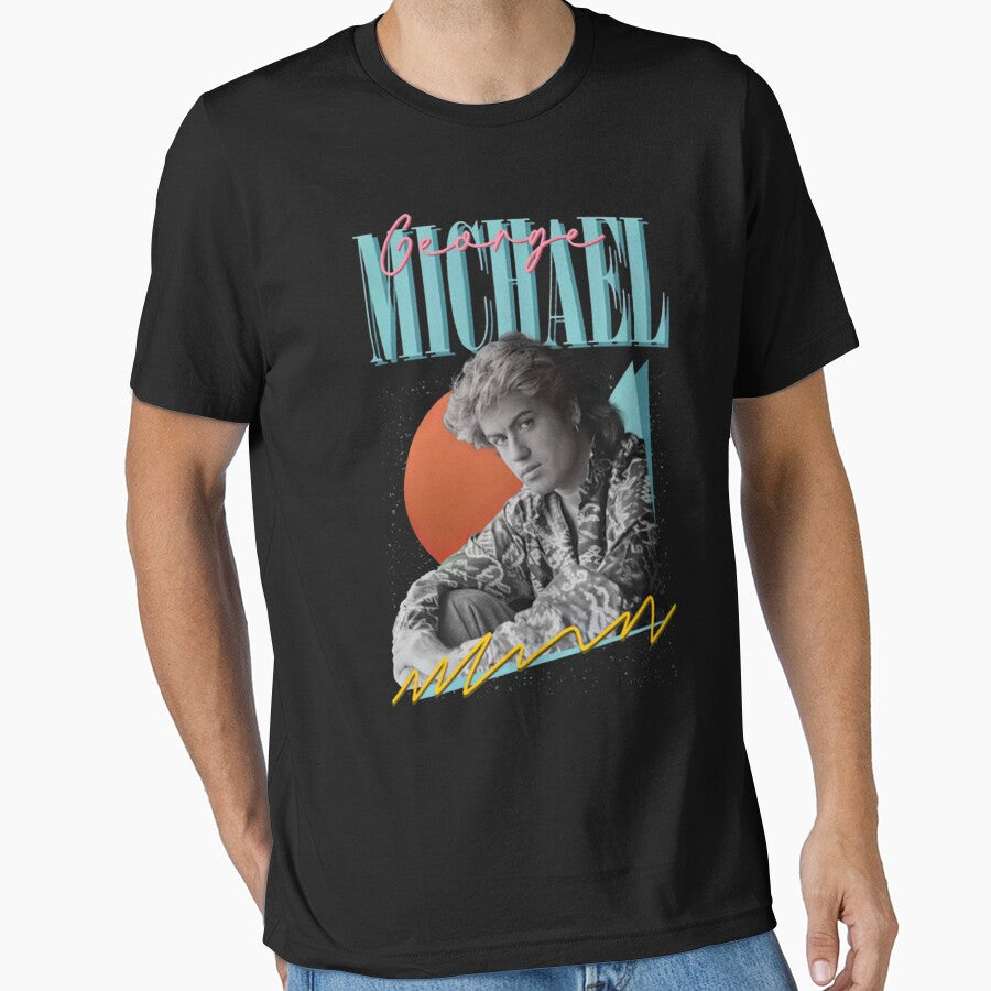 Art - George Michael by MackeyMike Unisex T-shirt, Sweatshirt, Hoodie, Long Sleeve Tee - T-Shirt, Sweatshirt, Hoodie