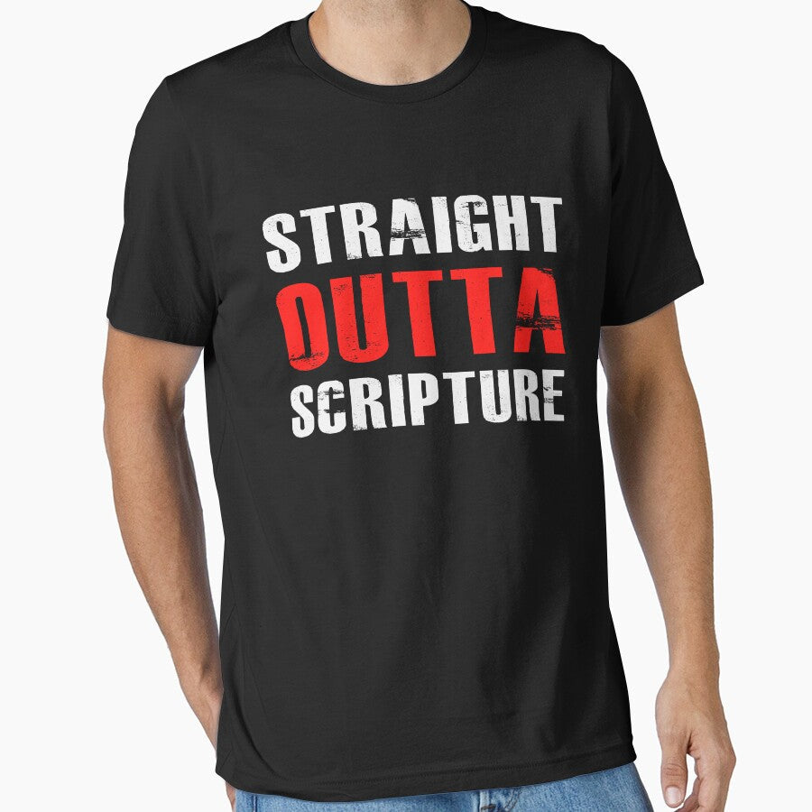 Straight Outta Scripture |Funny|Religious|Religion|Church|Christian|Bible| by BiagioDeFranco - T-Shirt, Sweatshirt, Hoodie