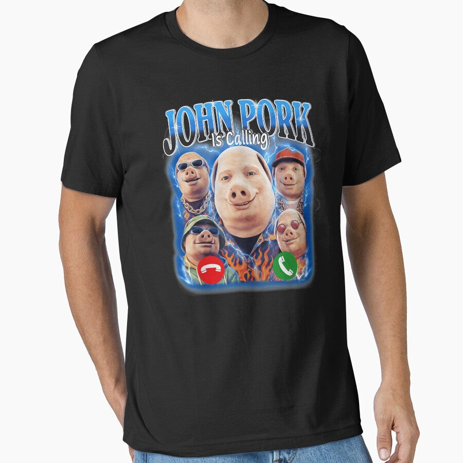John Pork Is Calling Meme Viral Prank Call Internet Humor by AmaXONIC Unisex T-shirt, Sweatshirt, Hoodie, Long Sleeve Tee - T-Shirt, Sweatshirt, Hoodie