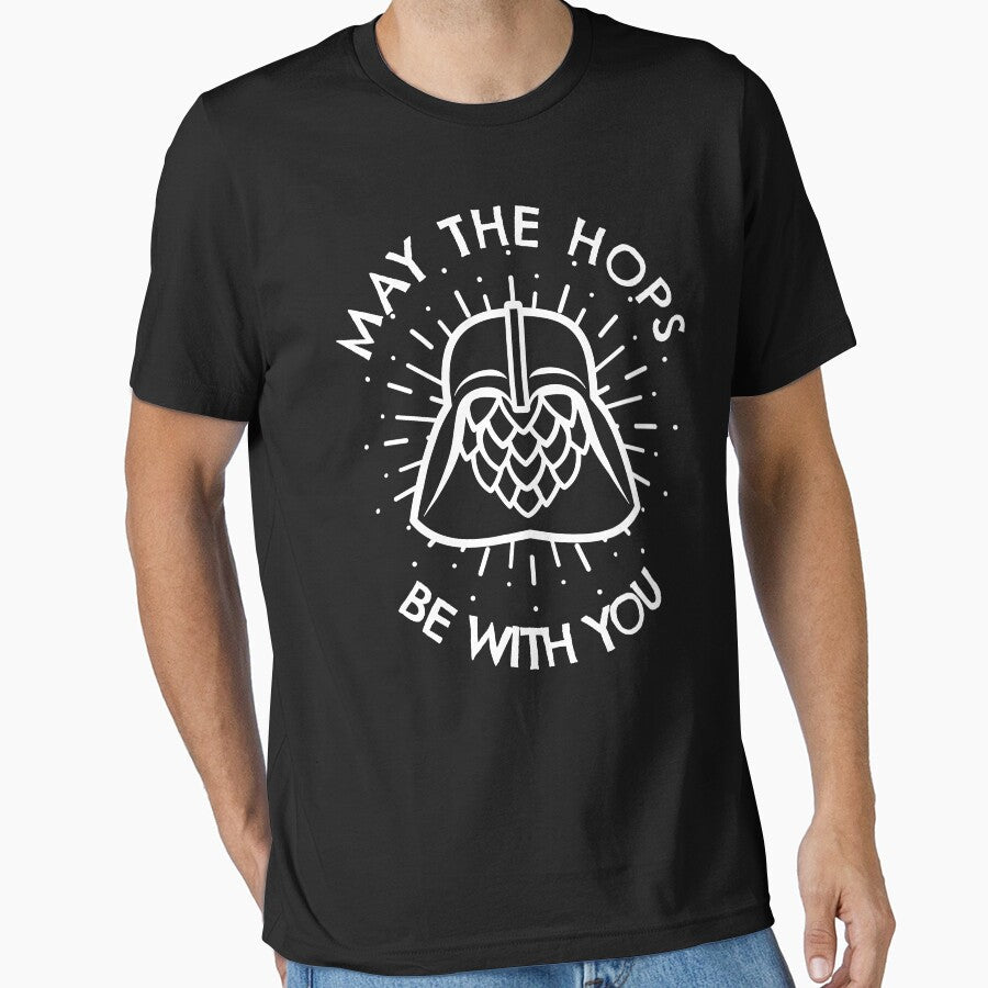 May The Hops Be With You by DKdesigns27 Unisex T-shirt, Sweatshirt, Hoodie, Long Sleeve Tee - T-Shirt, Sweatshirt, Hoodie