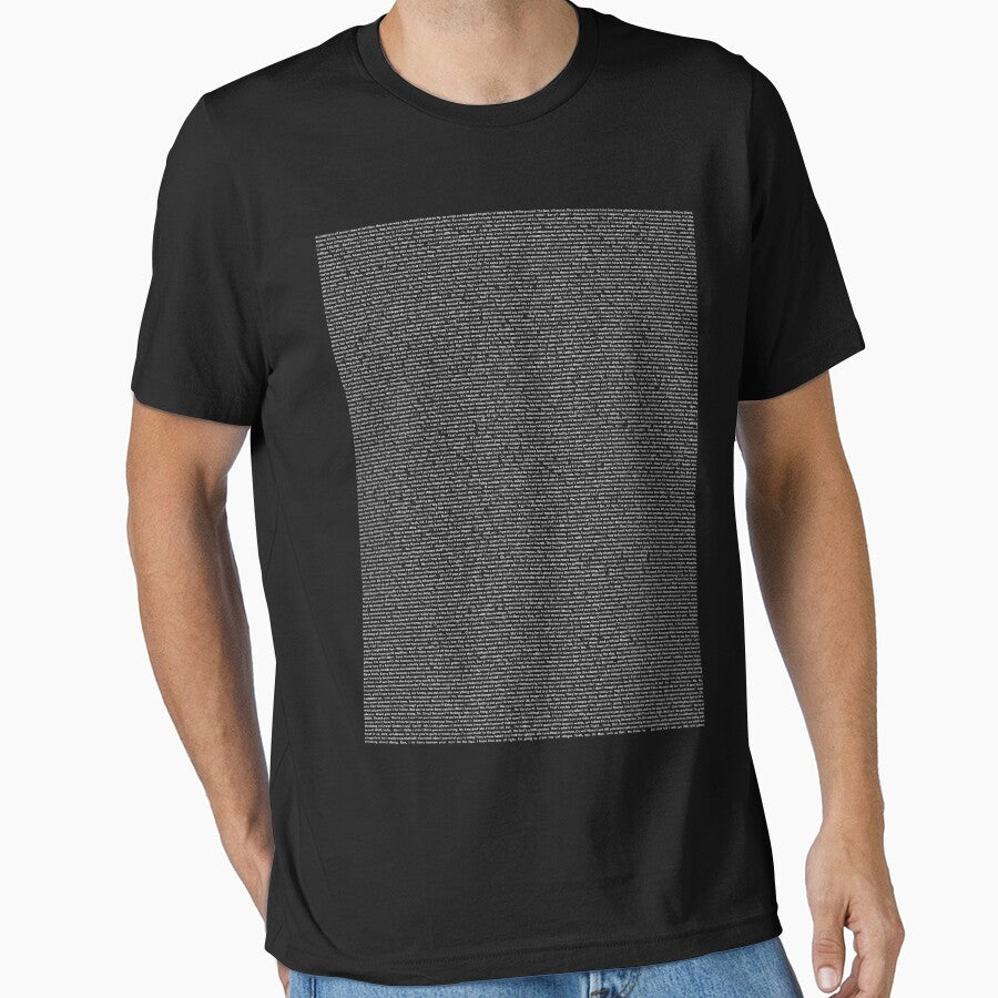 Bee Movie Script -White Script by cooline Unisex T-shirt, Sweatshirt, Hoodie, Long Sleeve Tee - T-Shirt, Sweatshirt, Hoodie
