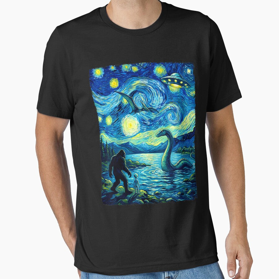 Bigfoot Loch Ness Monster Alien UFO Funny for Men Women Kid by GreggRoss Unisex T-shirt, Sweatshirt, Hoodie, Long Sleeve Tee - T-Shirt, Sweatshirt, Hoodie