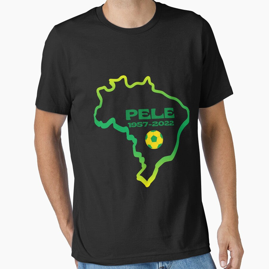 pele brazil by AgamTroeger Unisex T-shirt, Sweatshirt, Hoodie, Long Sleeve Tee - T-Shirt, Sweatshirt, Hoodie