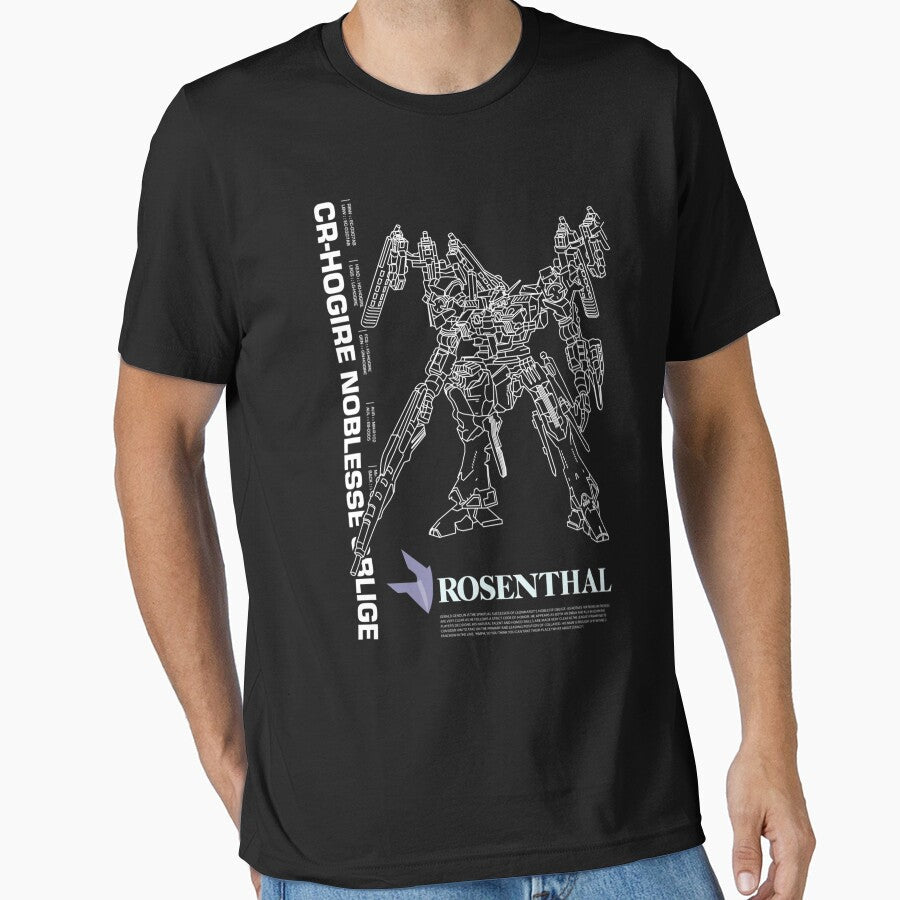 Armored Core 4   Cr Hogire  Rosenthal Negative by Brart Brart Unisex T-shirt, Sweatshirt, Hoodie, Long Sleeve Tee - T-Shirt, Sweatshirt, Hoodie