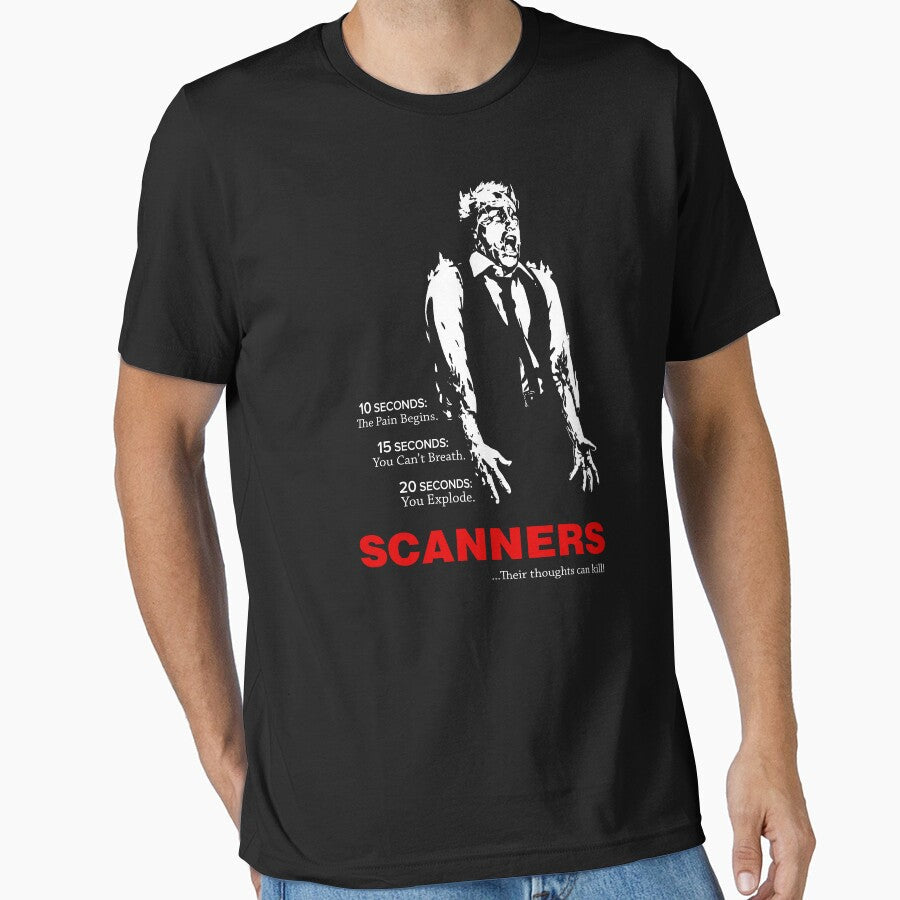 Scanners (1981) by BadgerofWater Unisex T-shirt, Sweatshirt, Hoodie, Long Sleeve Tee - T-Shirt, Sweatshirt, Hoodie