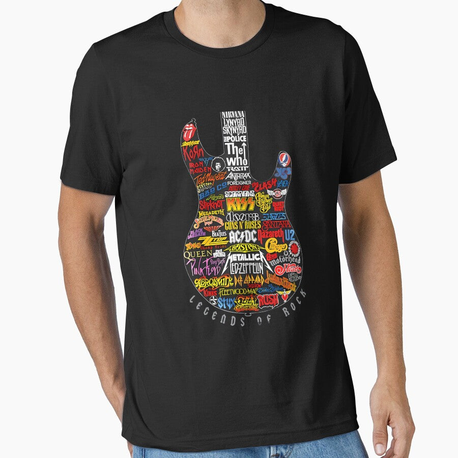 Legends Of Rock by MauroSergio Unisex T-shirt, Sweatshirt, Hoodie, Long Sleeve Tee - T-Shirt, Sweatshirt, Hoodie