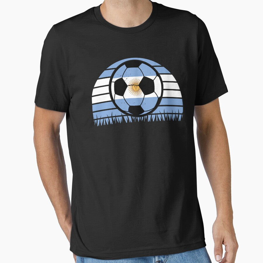 Argentina Flag Soccer Patriotic Football Kids Boys Men Women by pipsmerch Unisex T-shirt, Sweatshirt, Hoodie, Long Sleeve Tee - T-Shirt, Sweatshirt, Hoodie