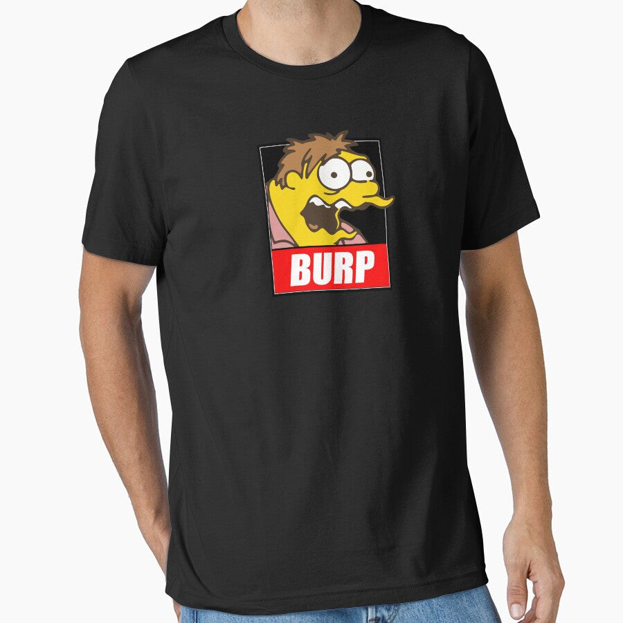 Barney Gumble Burp Gate [Cartoon Remix Designs] by Gunns & Junos Unisex T-shirt, Sweatshirt, Hoodie, Long Sleeve Tee - T-Shirt, Sweatshirt, Hoodie