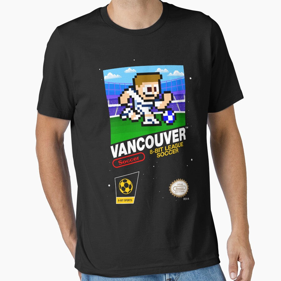Vancouver Whitecaps FC (8-bit Videogame Cart) by The Armorsmith Unisex T-shirt, Sweatshirt, Hoodie, Long Sleeve Tee - T-Shirt, Sweatshirt, Hoodie