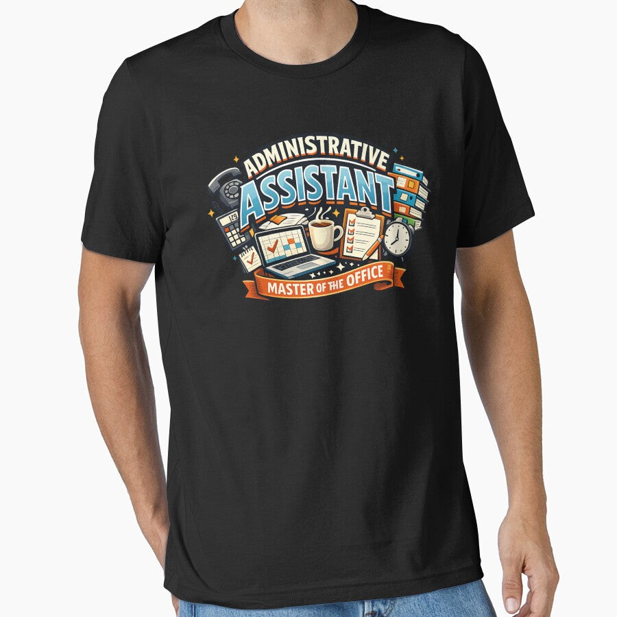 Administrative Assistant - Master of the Office by SidTastic Unisex T-shirt, Sweatshirt, Hoodie, Long Sleeve Tee - T-Shirt, Sweatshirt, Hoodie