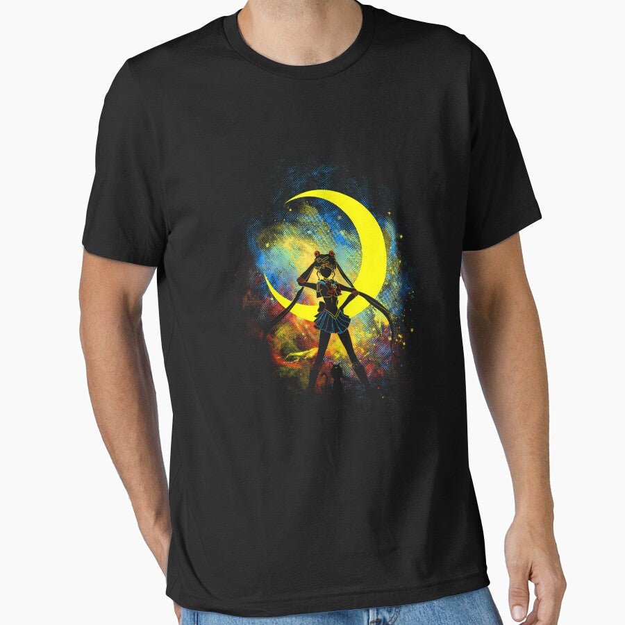Moon Art by Elemson Unisex T-shirt, Sweatshirt, Hoodie, Long Sleeve Tee - T-Shirt, Sweatshirt, Hoodie