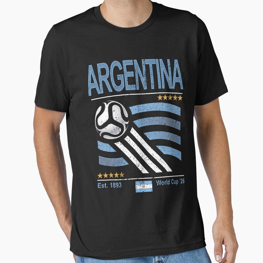 Argentina Soccer by PontiaGudam Unisex T-shirt, Sweatshirt, Hoodie, Long Sleeve Tee - T-Shirt, Sweatshirt, Hoodie