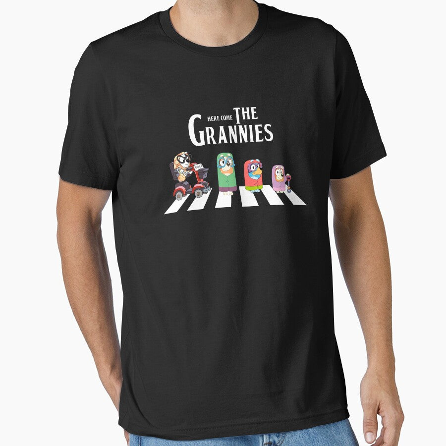 funny bluey grannies by fahhmemedropss Unisex T-shirt, Sweatshirt, Hoodie, Long Sleeve Tee - T-Shirt, Sweatshirt, Hoodie