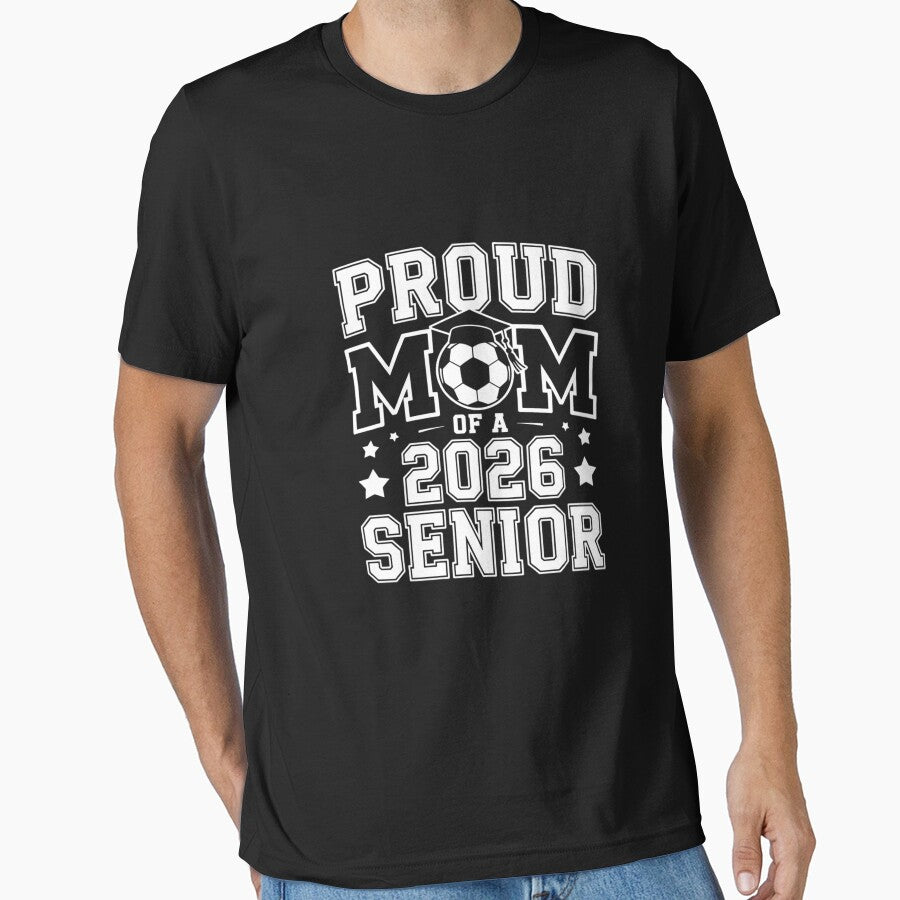 Senior Mom Soccer Class Of 2026 Womens by lilLilaBatArt Unisex T-shirt, Sweatshirt, Hoodie, Long Sleeve Tee - T-Shirt, Sweatshirt, Hoodie