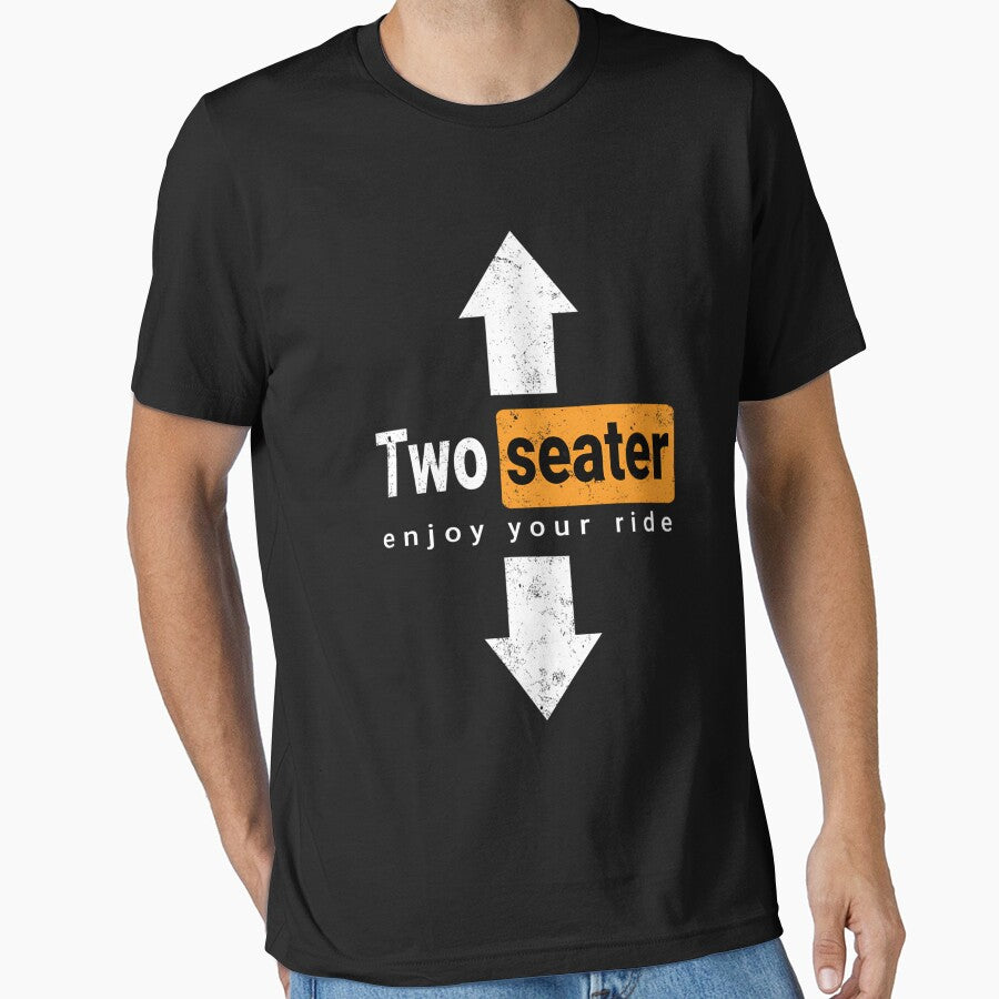 Two Seater Funny Swinger Threesome Adult Humor Dad Joke by SelinaGreenholt Unisex T-shirt, Sweatshirt, Hoodie, Long Sleeve Tee - T-Shirt, Sweatshirt, Hoodie