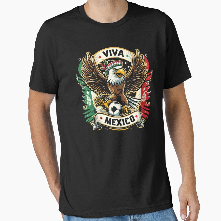 Mexico Futbol Bald Eagle Soccer Viva Mexico #2 by BattlefoxxEarth Unisex T-shirt, Sweatshirt, Hoodie, Long Sleeve Tee - T-Shirt, Sweatshirt, Hoodie
