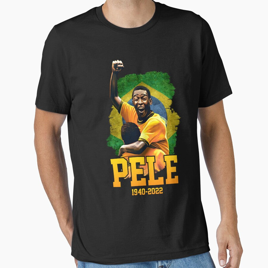 Pele Legend 1940 - 2022 by Natynanfets Unisex T-shirt, Sweatshirt, Hoodie, Long Sleeve Tee - T-Shirt, Sweatshirt, Hoodie