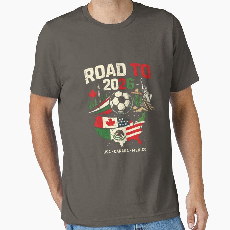 One World One Game 2026 T-Shirt  Minimal Soccer Design  Football Fan Gift Vintage Style by Scouts4ever - T-Shirt, Sweatshirt, Hoodie