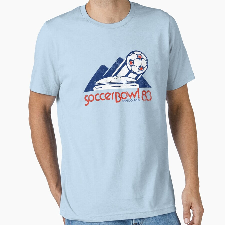 Soccerbowl 83 - Retro Art by Bosco T. Jones Unisex T-shirt, Sweatshirt, Hoodie, Long Sleeve Tee - T-Shirt, Sweatshirt, Hoodie