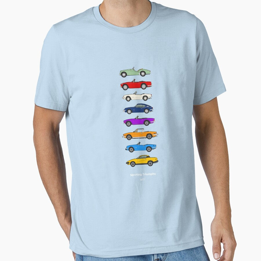 Sporting Triumphs (Triumph Sports cars) Classic Car Collection by RJWautographics Unisex T-shirt, Sweatshirt, Hoodie, Long Sleeve Tee - T-Shirt, Sweatshirt, Hoodie