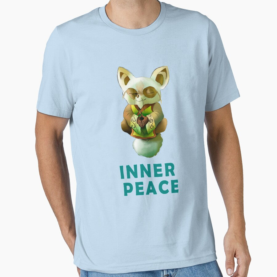 Master Shifu kunfu panda Inner peace graphics print by Peace-of-mind Unisex T-shirt, Sweatshirt, Hoodie, Long Sleeve Tee - T-Shirt, Sweatshirt, Hoodie